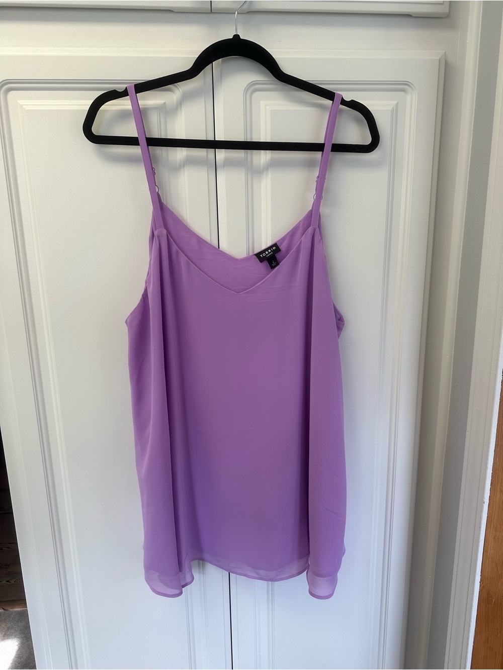 Torrid Lavender Chiffon Spaghetti Strap Cami
